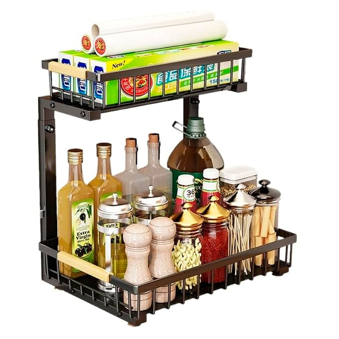 Organizador Metalico Multiusos Bajo Mesada Extensible Premiu