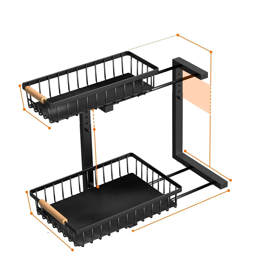 Organizador Metalico Multiusos Bajo Mesada Extensible Premiu
