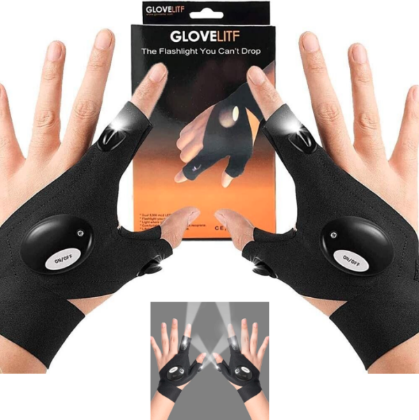 Par De Guantes Linternas Con Luces Led