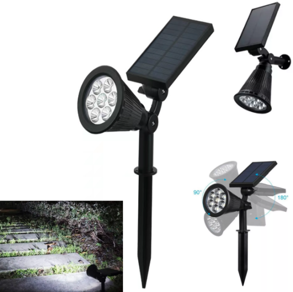 Luz Solar para Jardin Estaca con panel Solar