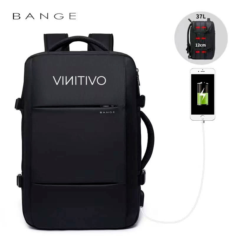 Mochila Bange de Gran Capacidad 37 Litros con USB
