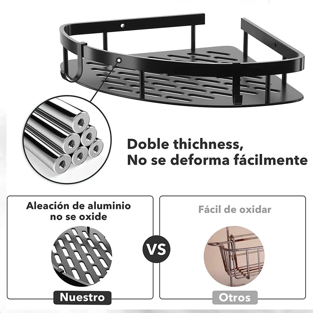 Esquinero de Baño Avelino en Aluminio MilGenial