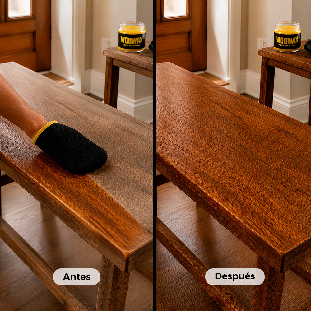 Lustrador de Muebles y Madera de Cera de Abejas WooWax