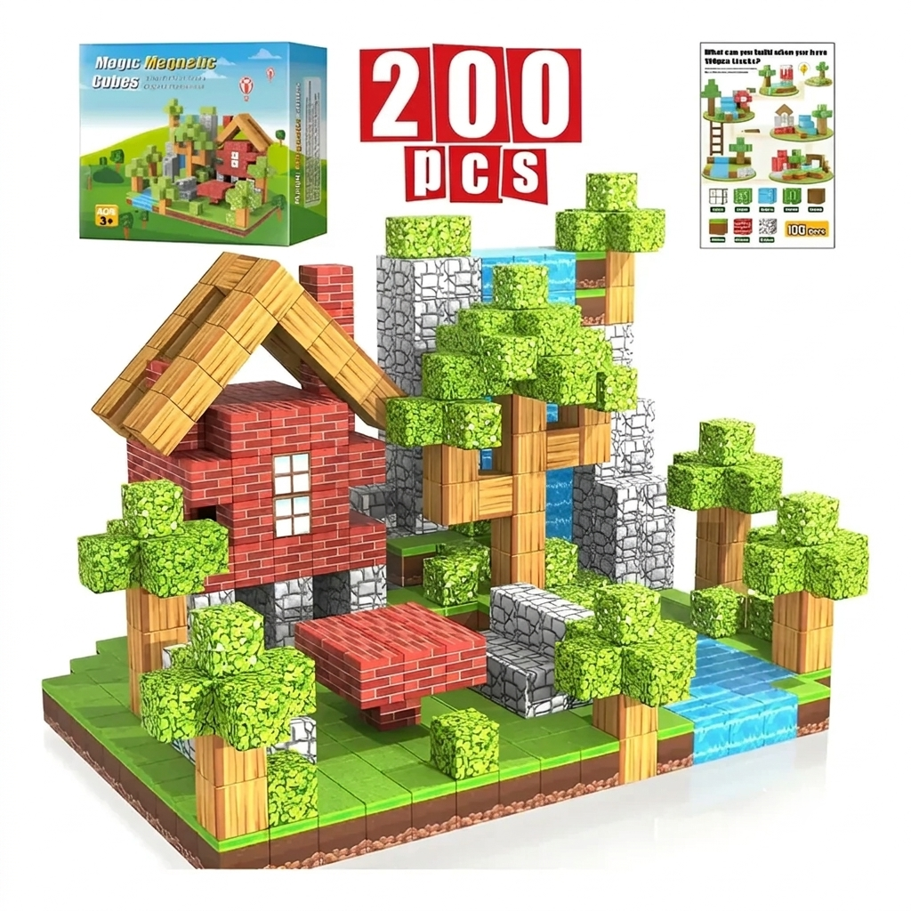 Juego de Bloques de Construcción PixelMine vista adicional – Milgenial Uruguay