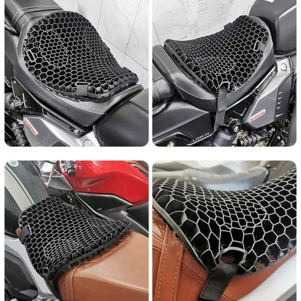 Asiento 3D Ergonómico para Absorción de Golpes en Moto