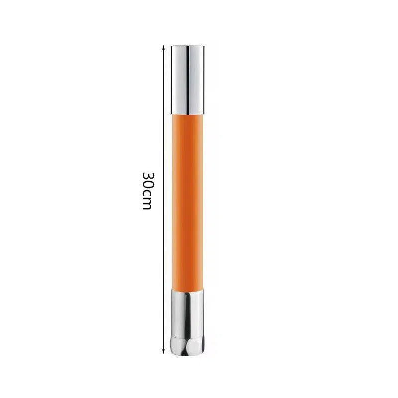 Grifo de Cocina de manguera de silicona Flexible 360º. Naranja/cromado.