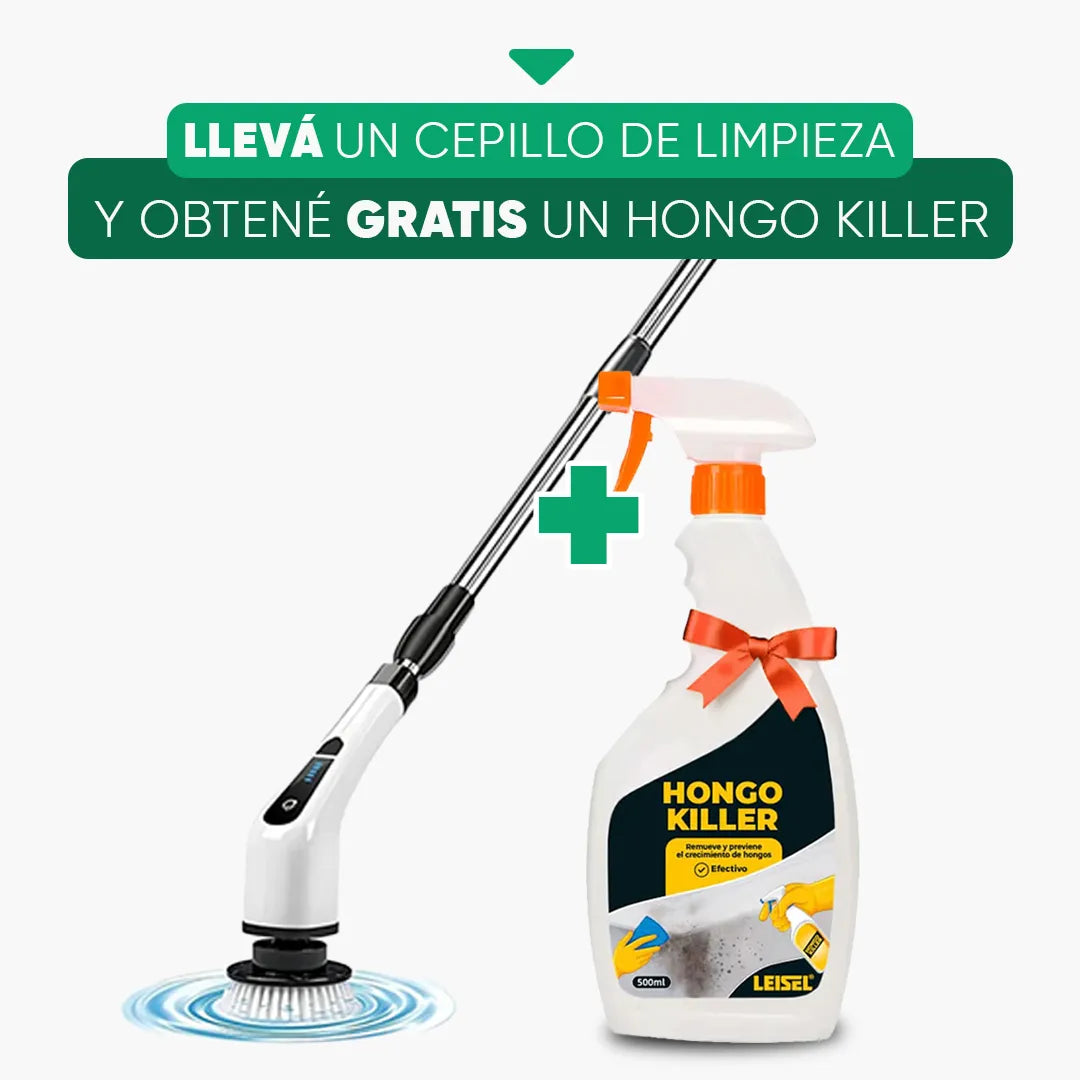 Cepillo de Limpieza Turbo con 7 Cabezales + Hongo Killer de Reaglo