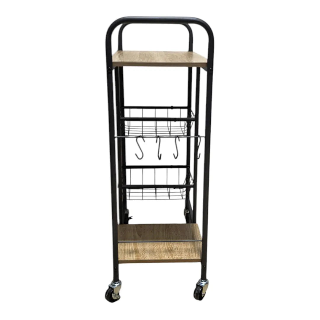 Mueble Organizador de Cocina con Ruedas 2 en 1