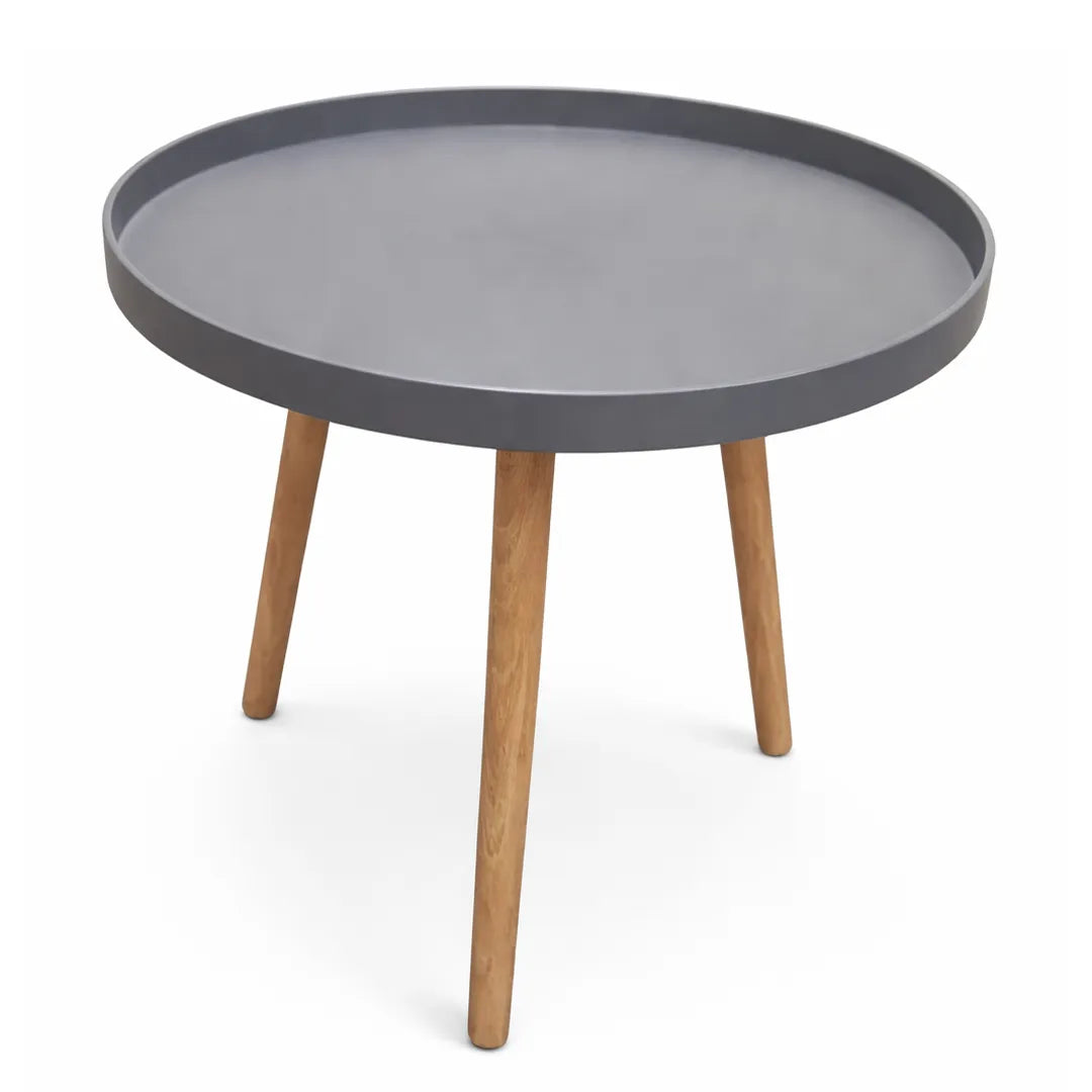 Mesa Adana Redonda Ratona de Madera y Plastico 50X44