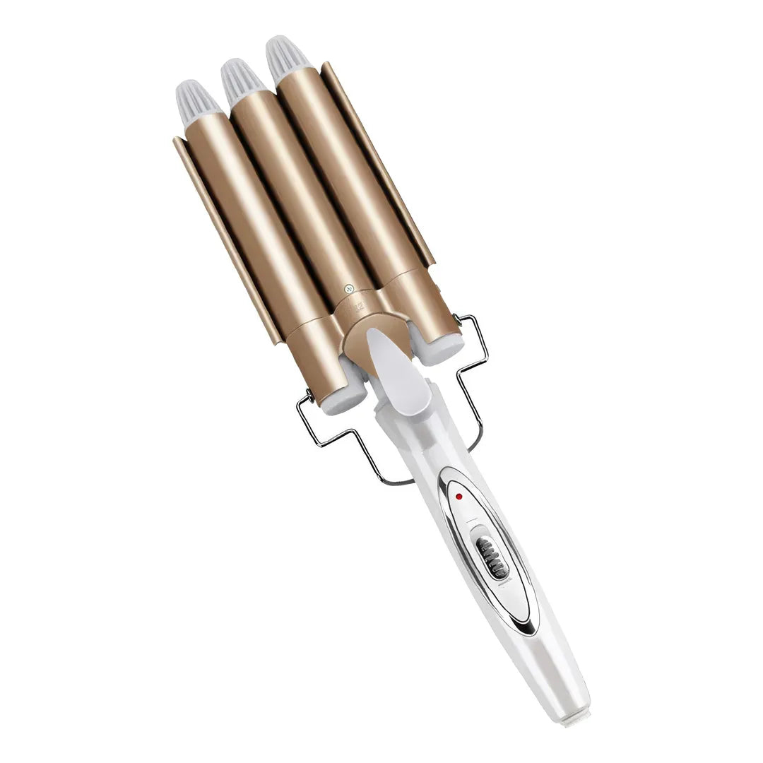 Rizadores de Pelo Profesional Cerámica Triple Rodillo