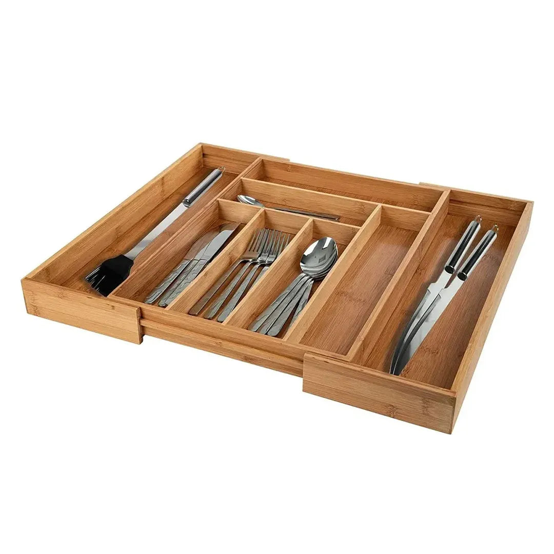 Organizador Multifuncional Extensible de Bambú