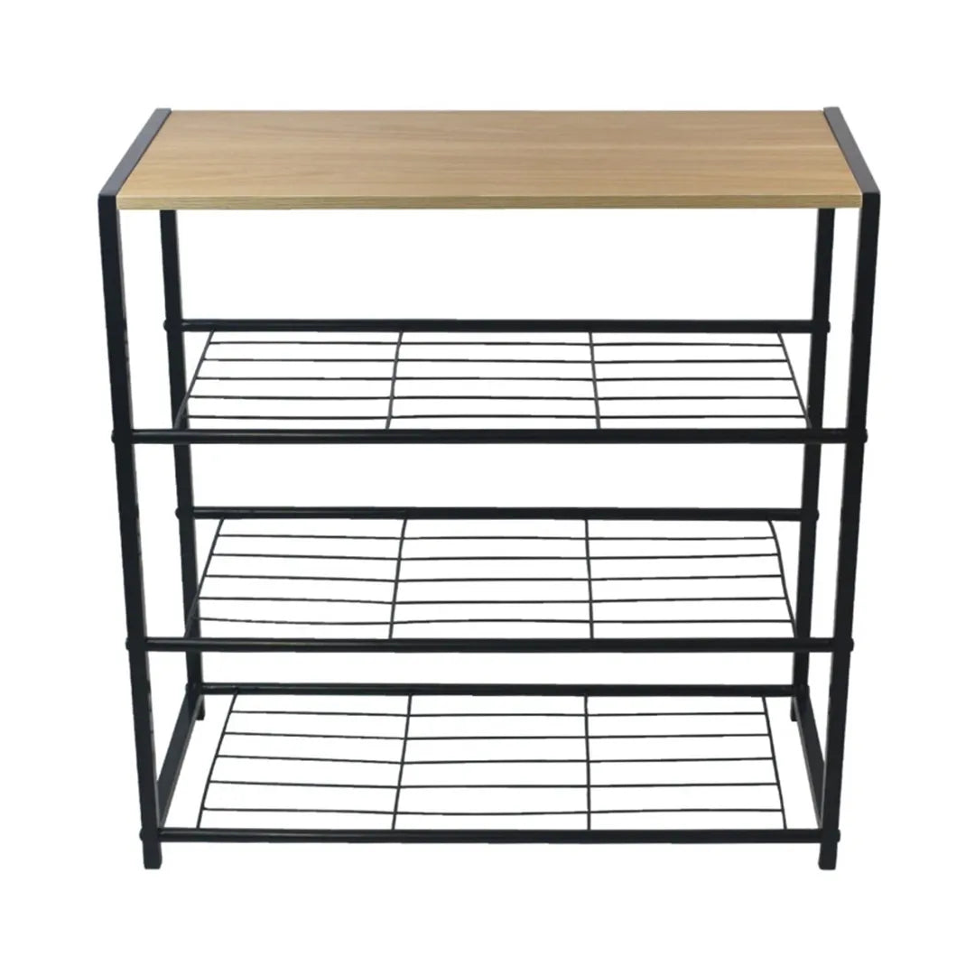Mueble Zapatera de Hierro Y MDF 4 estantes