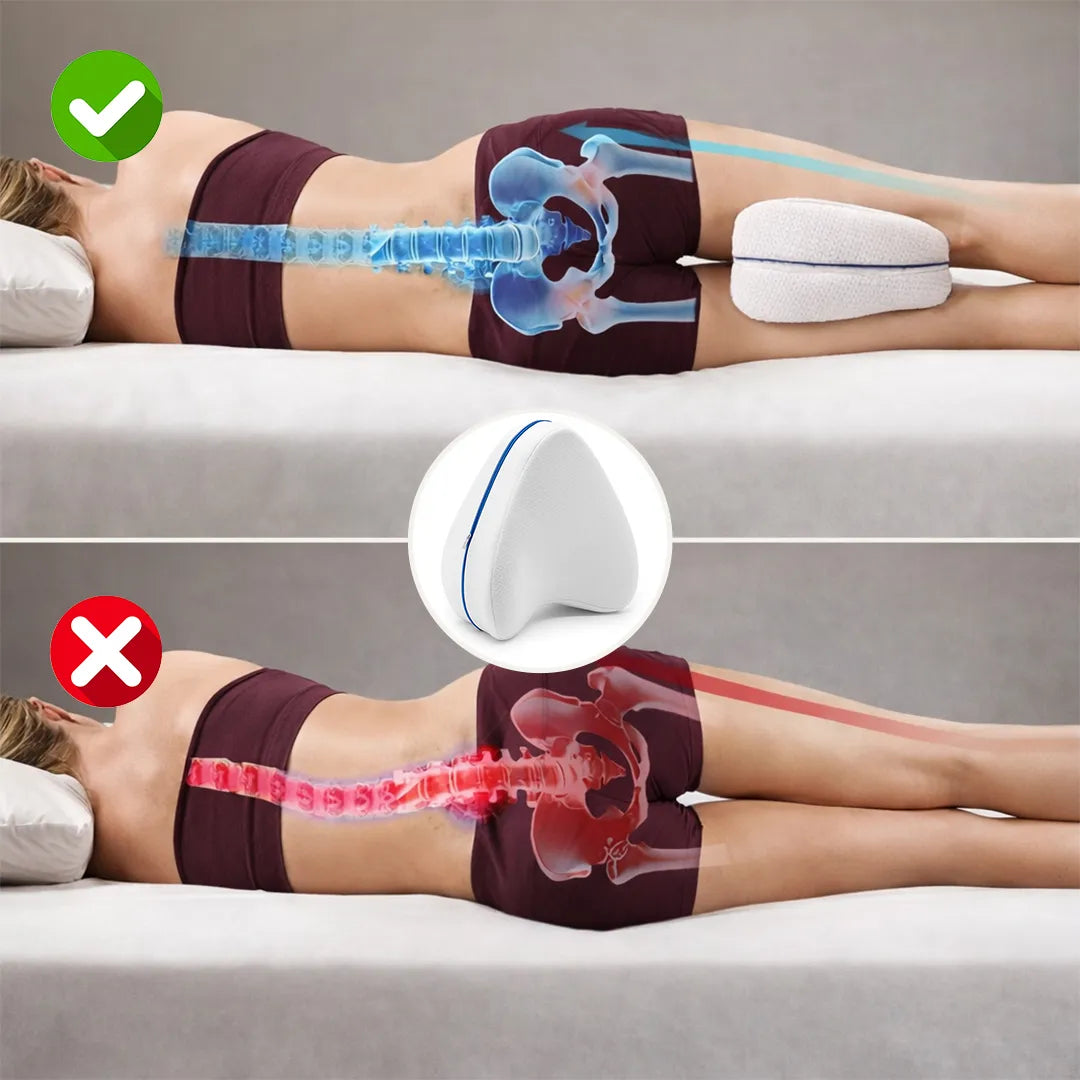 Almohada Para Piernas Y Rodillas Blanca