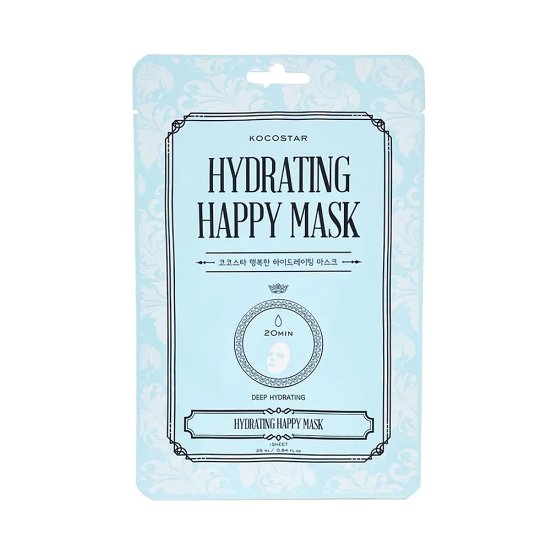 HYDRATING HAPPY MASK Mascarilla facial hidratante Hortensia