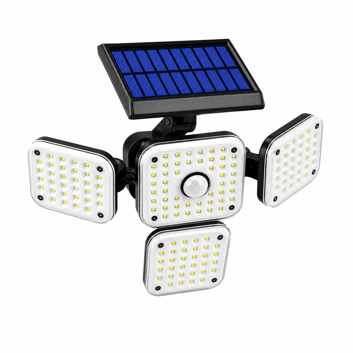 Foco con Panel Solar con 4 Focos Extensible