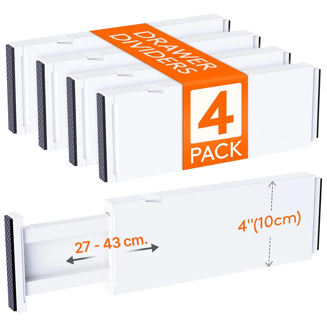 Pack de 5 Divisores Ajustables Para Cajón