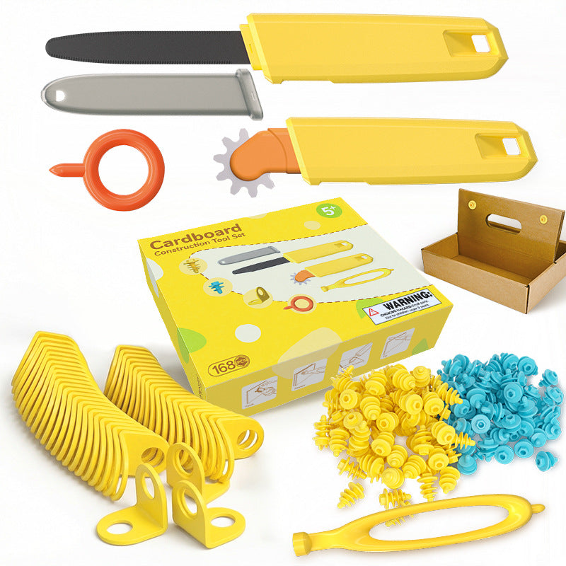 Kit de construcción de cartón reutilizable para niños – Milgenial Uruguay