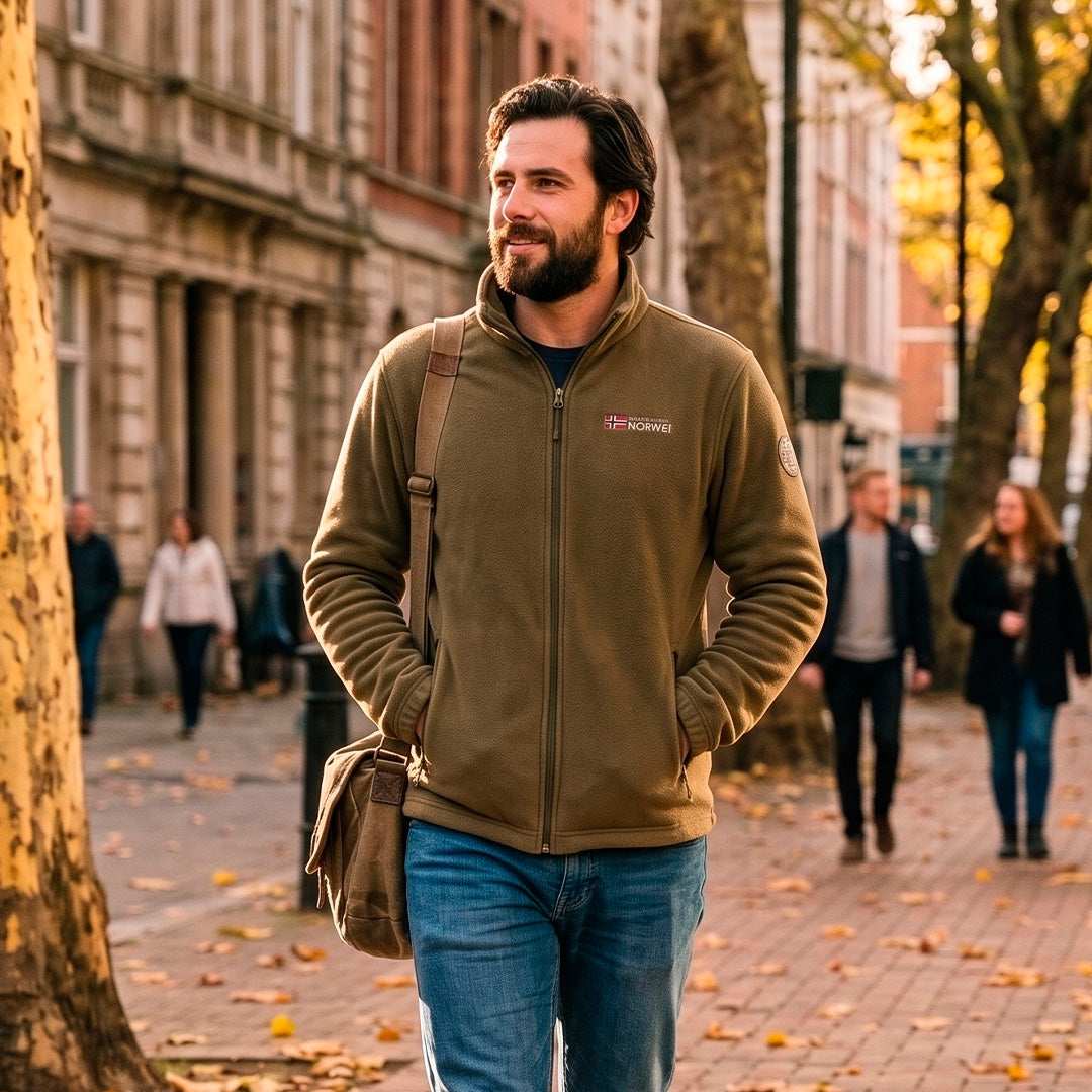 Campera Polar flec de Invierno para Hombre