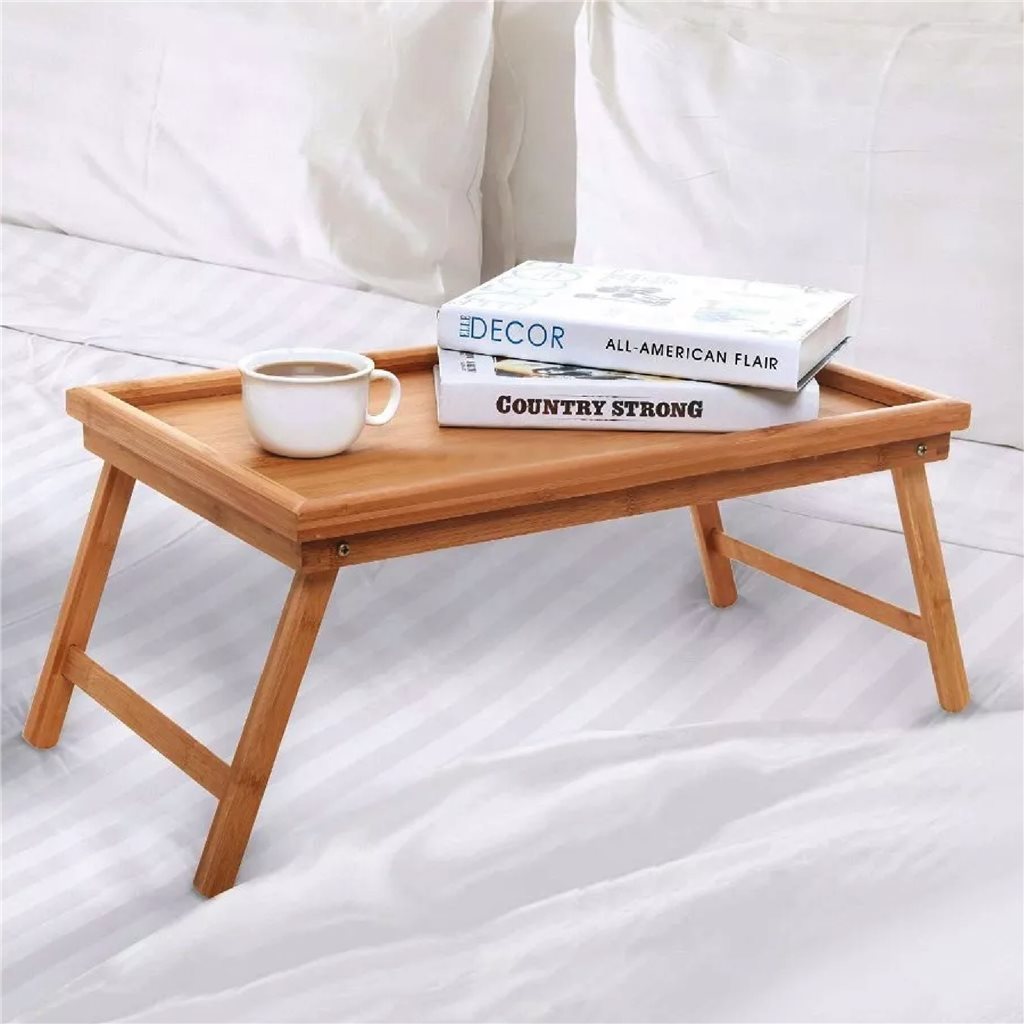 Mesa de Cama Ajustable 50x30x21cm Plegable