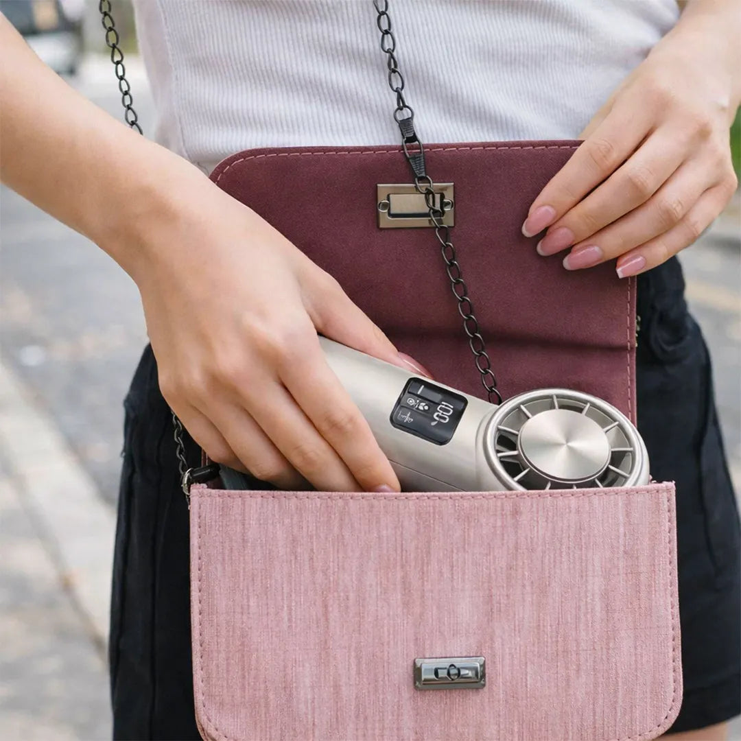 Ventilador de Mano Portátil Recargable de Alta Velocidad