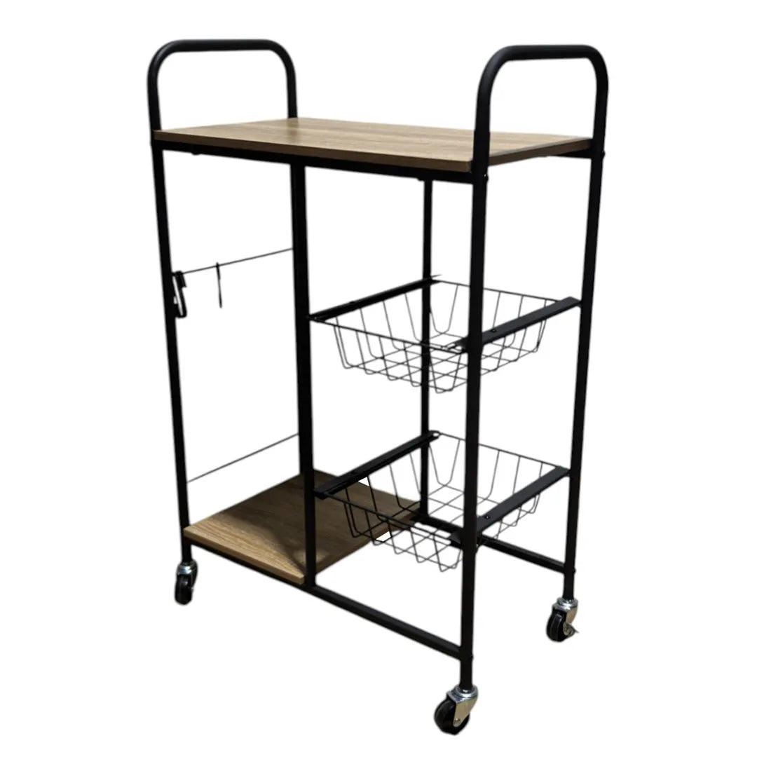 Mueble Organizador de Cocina con Ruedas 2 en 1