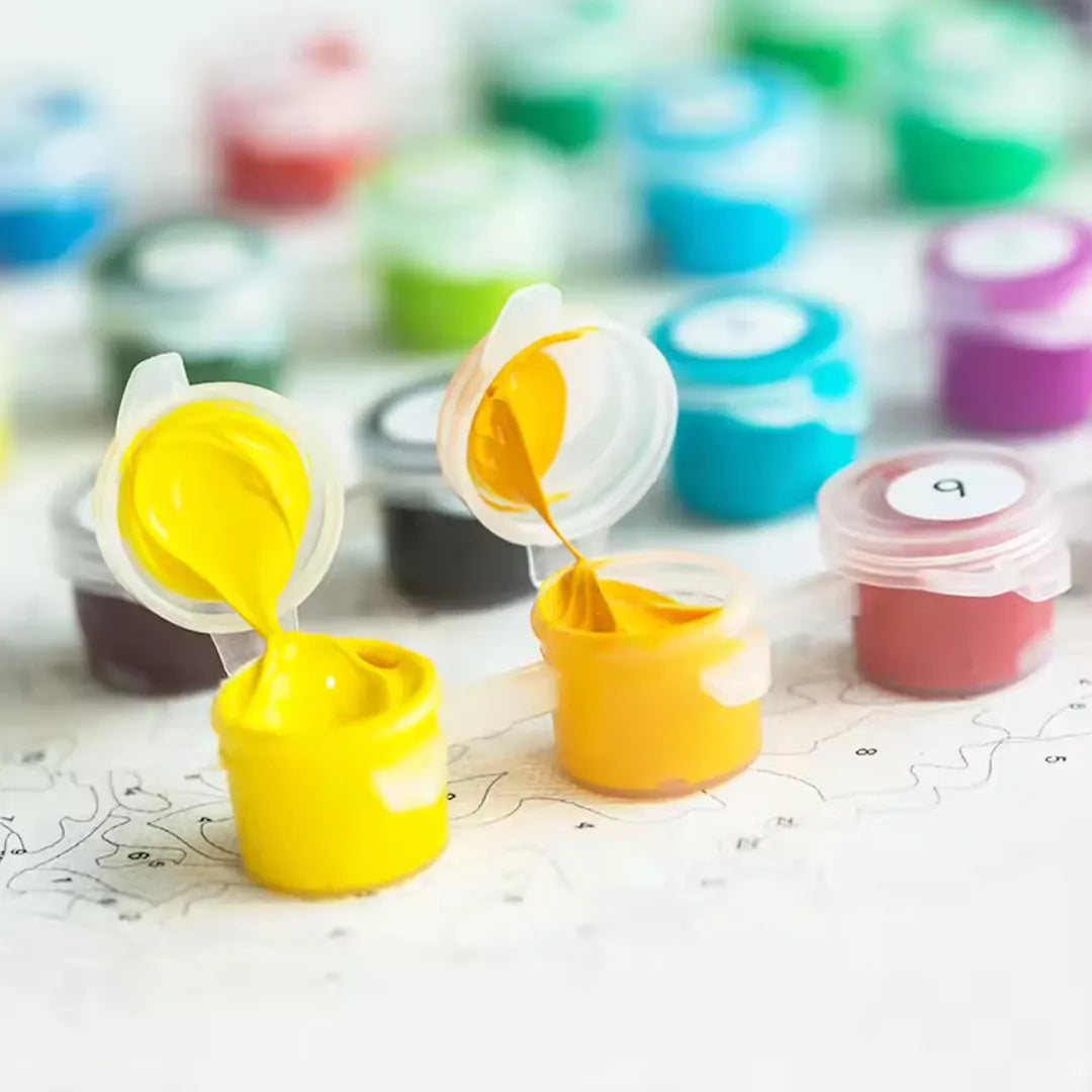 Kit de Bricolaje para Colorear Pinturas y Lienzos
