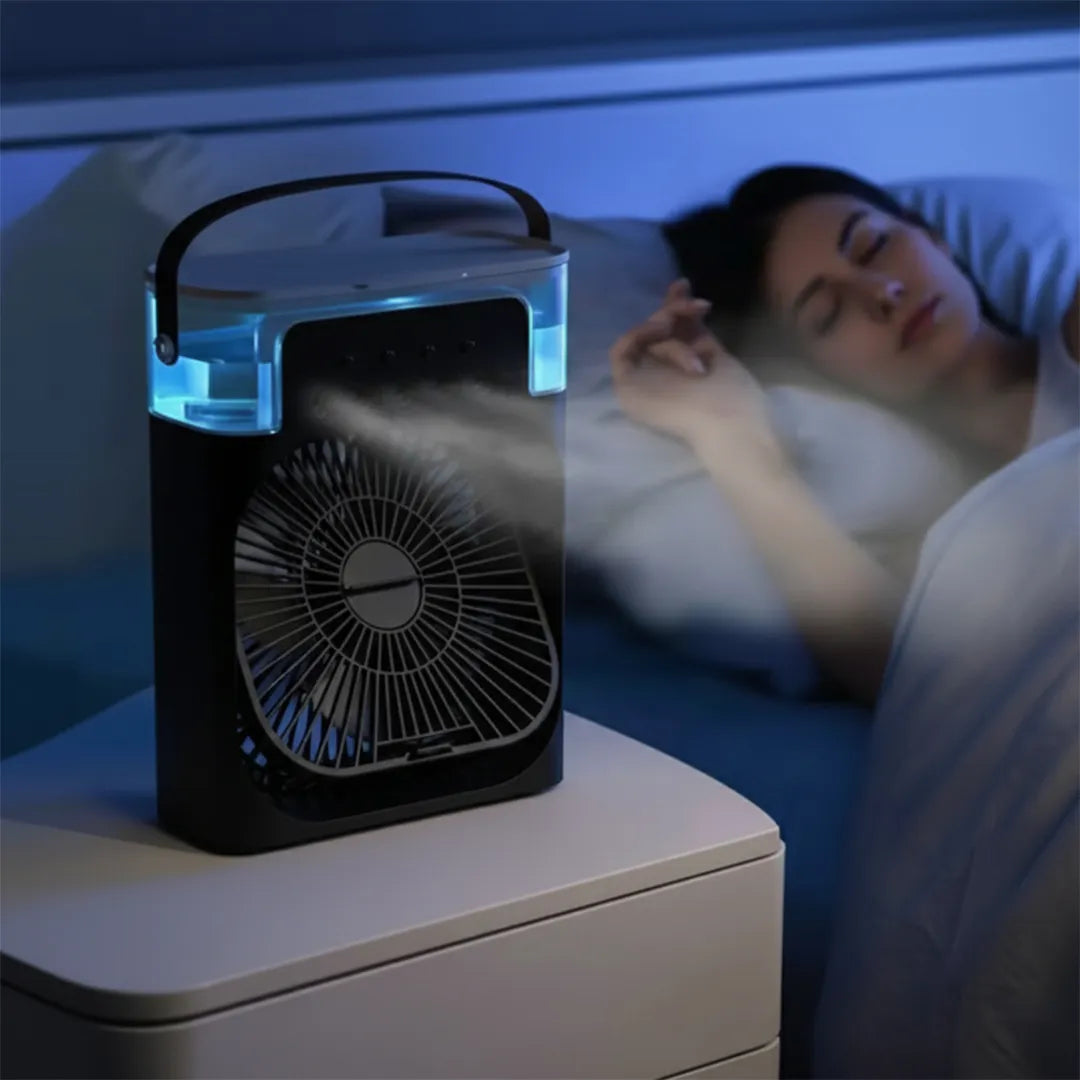 Mini Ventilador con Enfriador de Aire 3 en 1