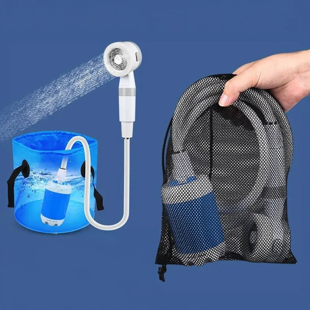 Ducha de Camping Portátil Recargable Con Manguera de 2 m