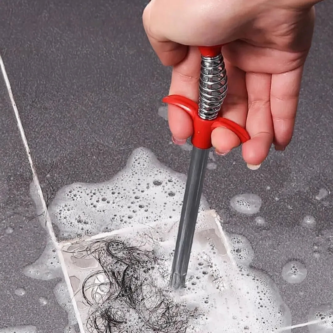 Limpiador Destapador de Tuberías Flexible 150cm con Pinza