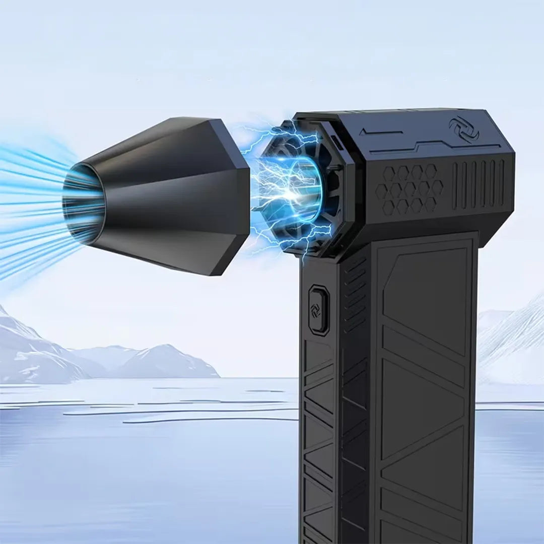 Ventilador de Mano Turbo Portátil 110v + 5 Cbabezales