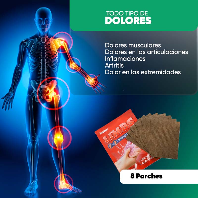 Parche Herbal Alivio del Dolor para Extremidades