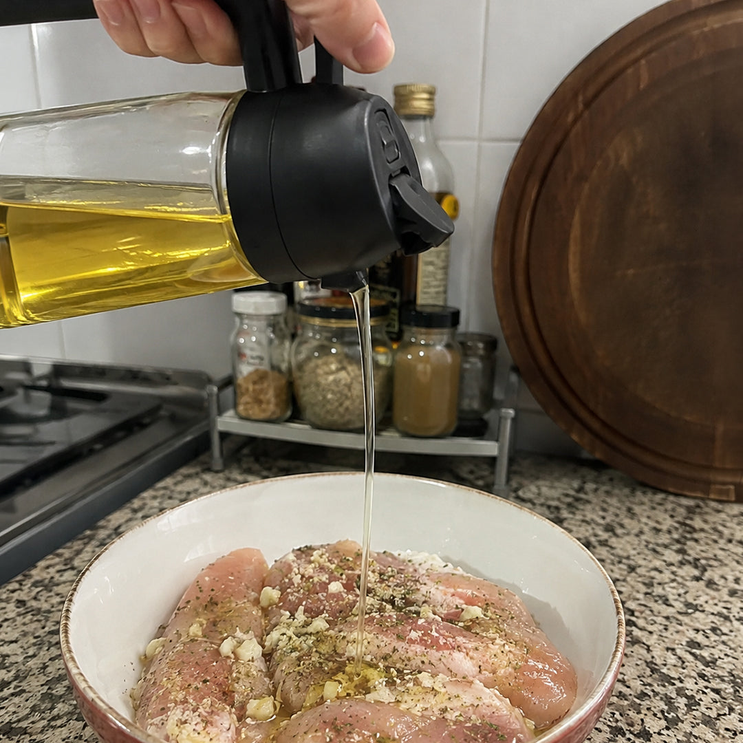 Aceitero Jarra 2 en 1 con Aspersor