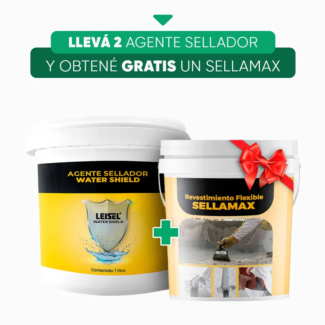 2 Agentes Selladores Water Shield + 1 Sellamax de Regalo