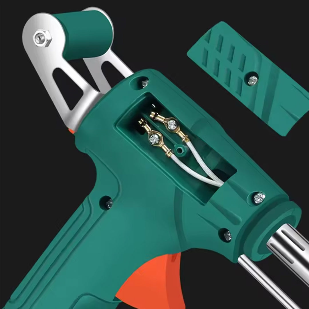 Pistola soldadora con soporte y estaño vista adicional – Milgenial Uruguay