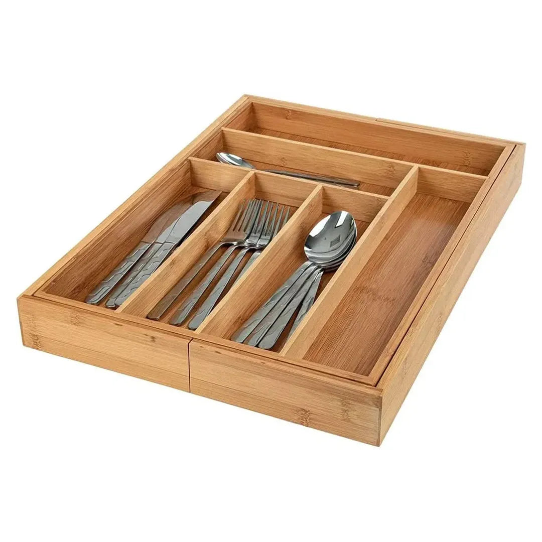Organizador Multifuncional Extensible de Bambú