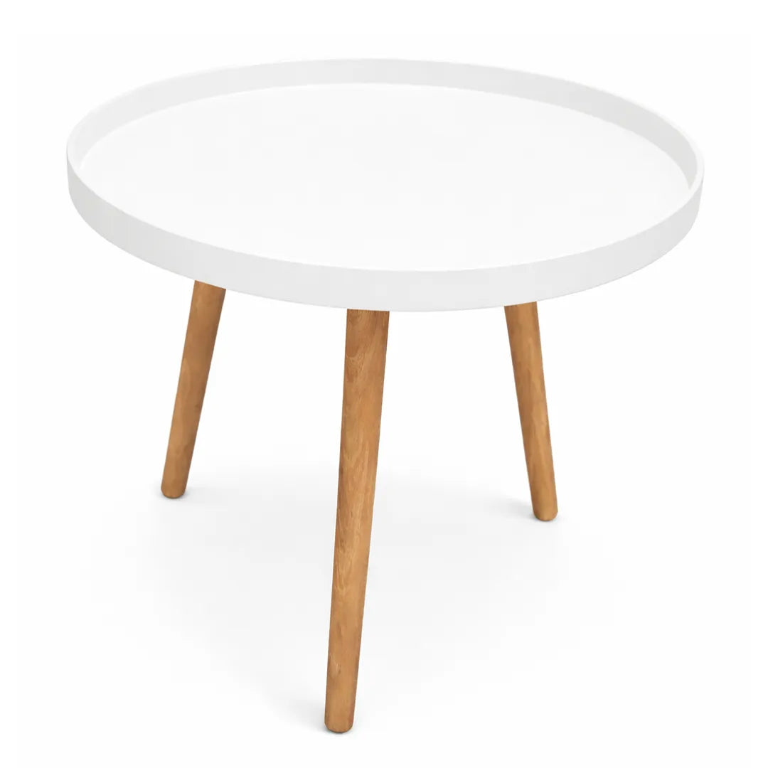 Mesa Adana Redonda Ratona de Madera y Plastico 50X44