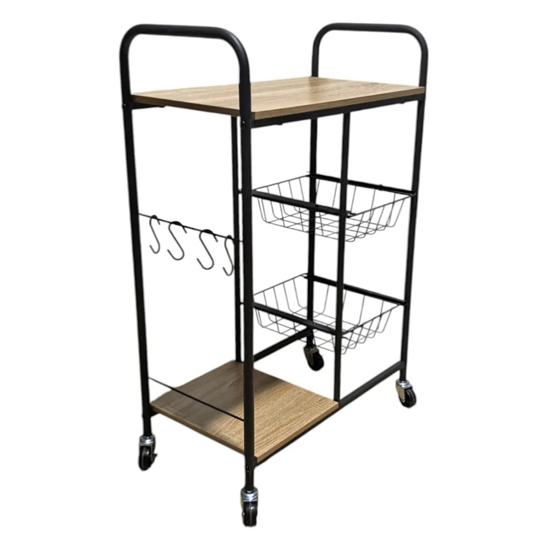 Mueble Organizador de Cocina con Ruedas 2 en 1