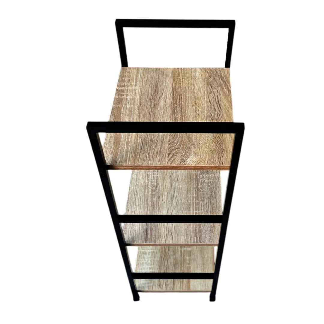 Biblioteca Estanteria de Hierro y mdf 3 Estantes