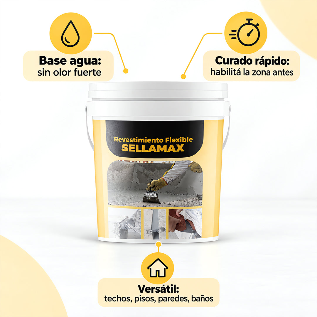 Revestimiento Impermeabilizante Flexible Sellamax Leisel 1L