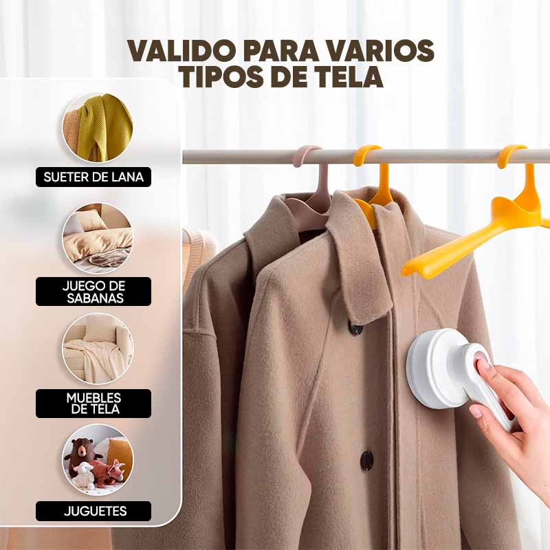 Removedor de Pelusa Eléctrico Portátil USB
