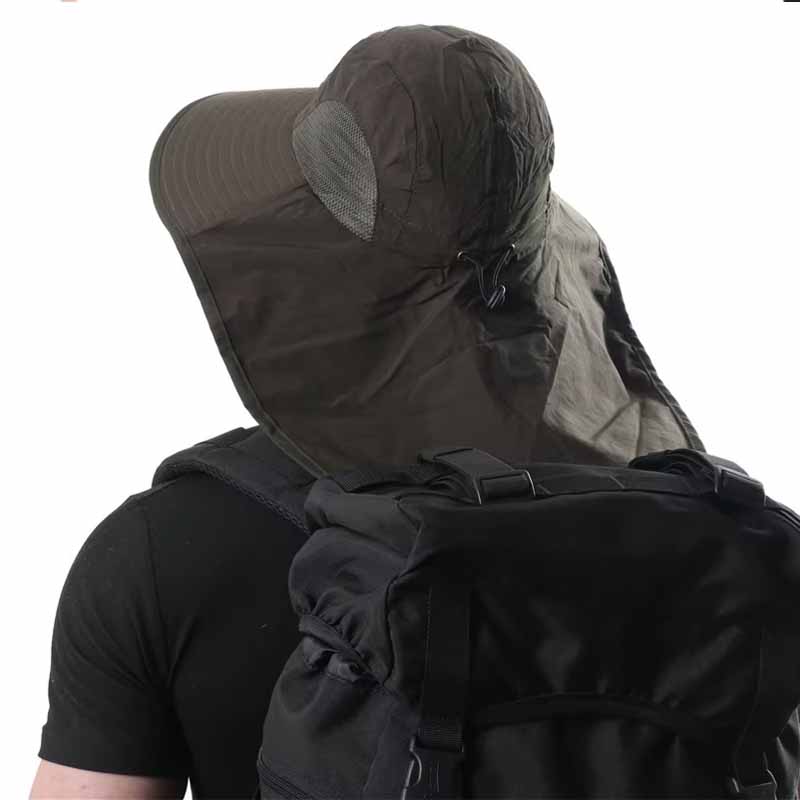 Sombrero con Solapa con Protección para el Cuello