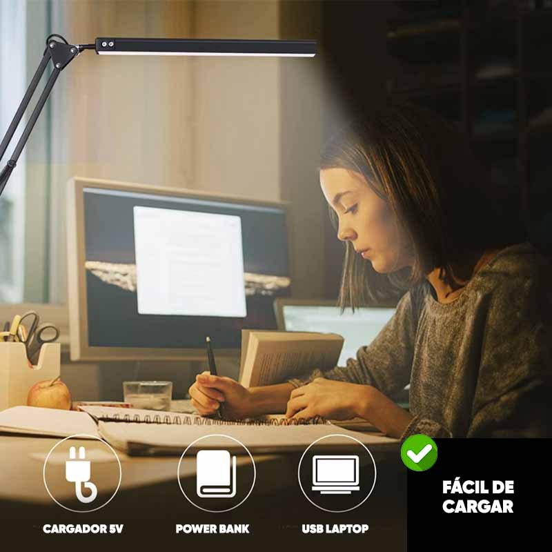 Lampara Articulable para Escritorio de 10w con 3 Modos