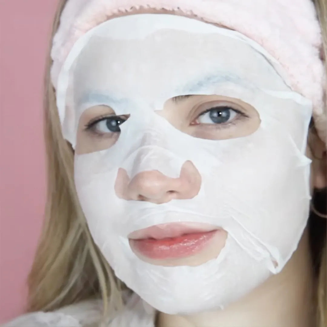 HYDRATING HAPPY MASK Mascarilla facial hidratante Hortensia