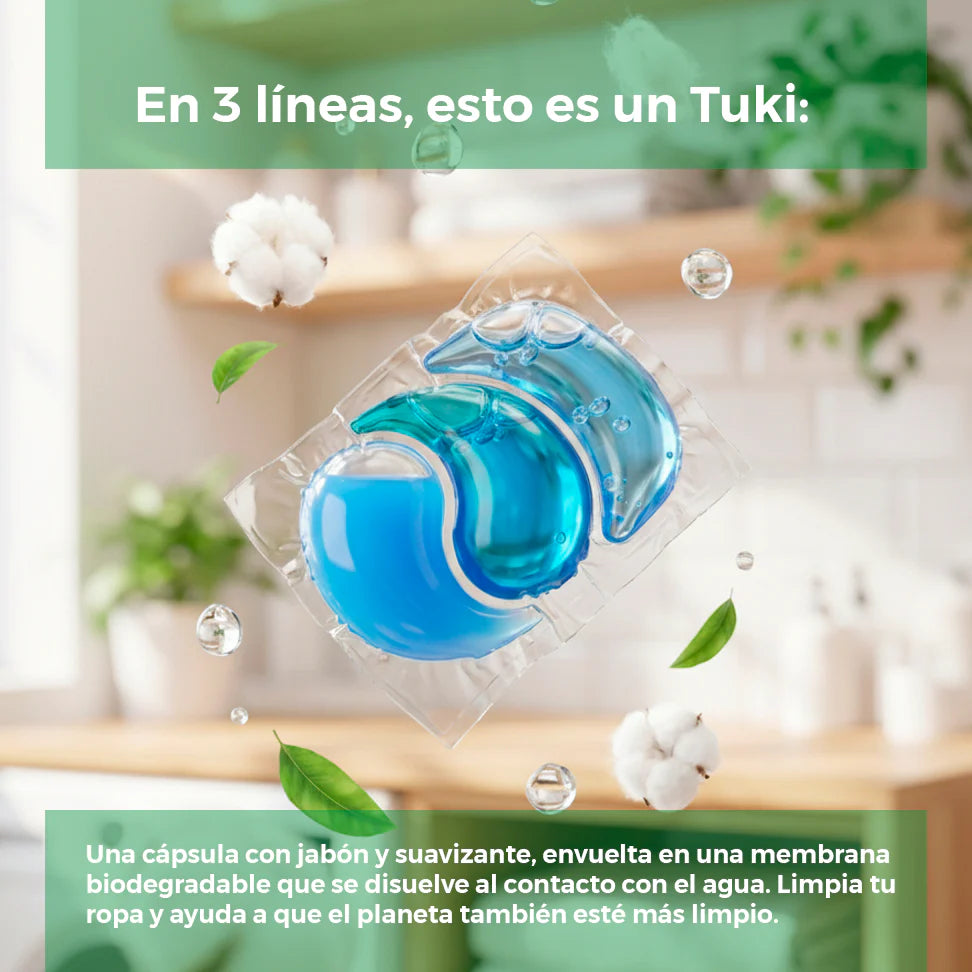 Cápsulas Tuki vista adicional del pack – Milgenial Uruguay