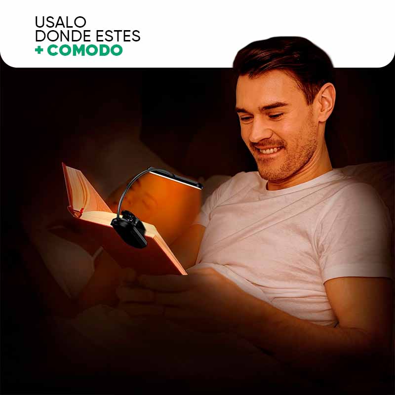 Luz Led de Lectura 360 Grados Color Ajustable Gritin