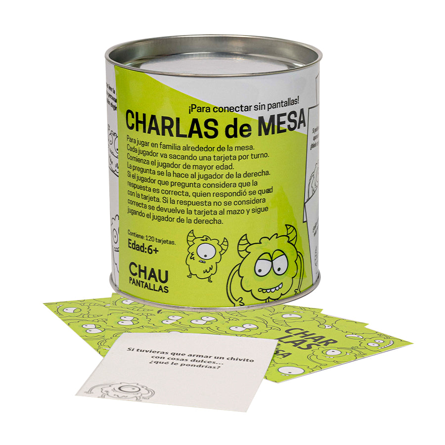 Juego Charlas de Mesa +6 años con 120 Tarjetas