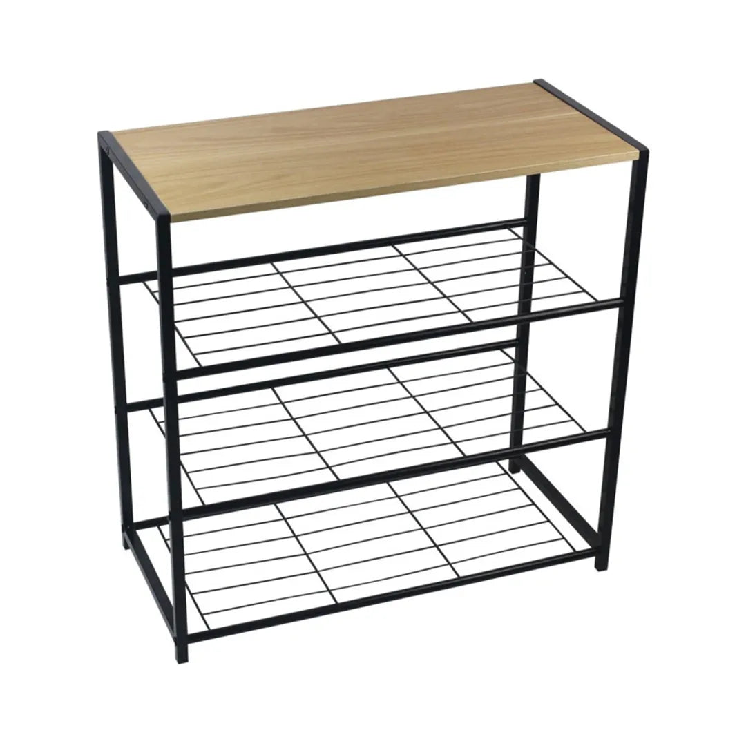 Mueble Zapatera de Hierro Y MDF 4 estantes