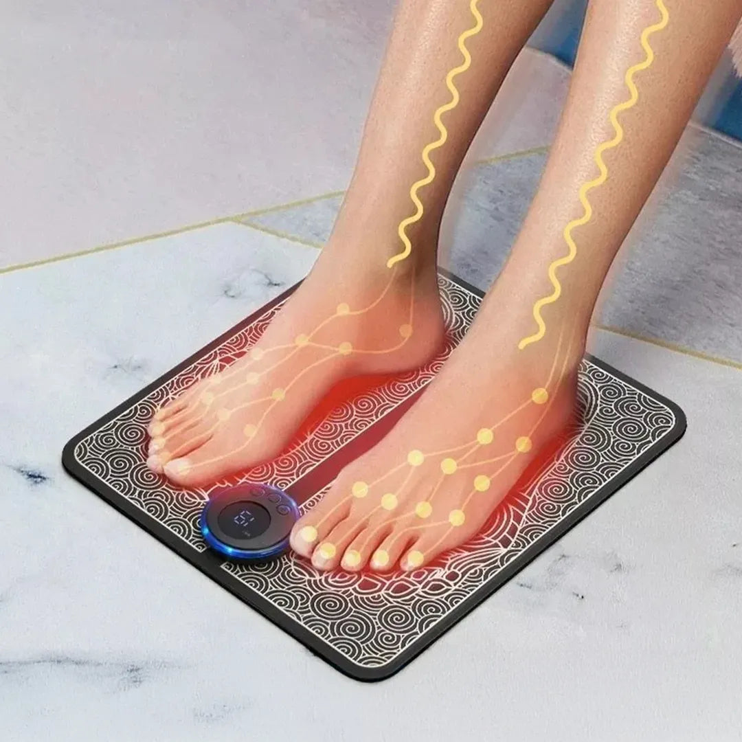 Estimulador Muscular y Masajeador de Pies que Alivia el Dolo