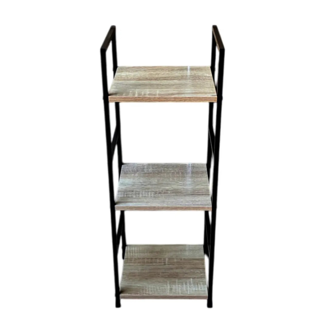 Biblioteca Estanteria de Hierro y mdf 3 Estantes