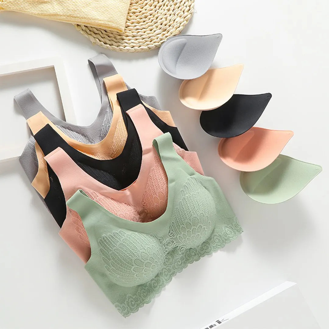 Sujetadores Antishake de Látex sin costuras para Mujer